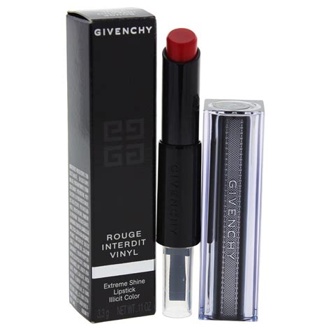 givenchy rouge interdit vinyl black|Givenchy rouge interdit vinyl lipstick.